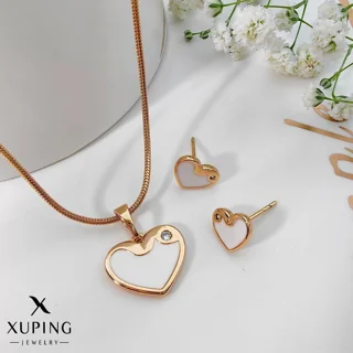 نیم ست قلب ژوپینگ بدون زنجیر کد 1037