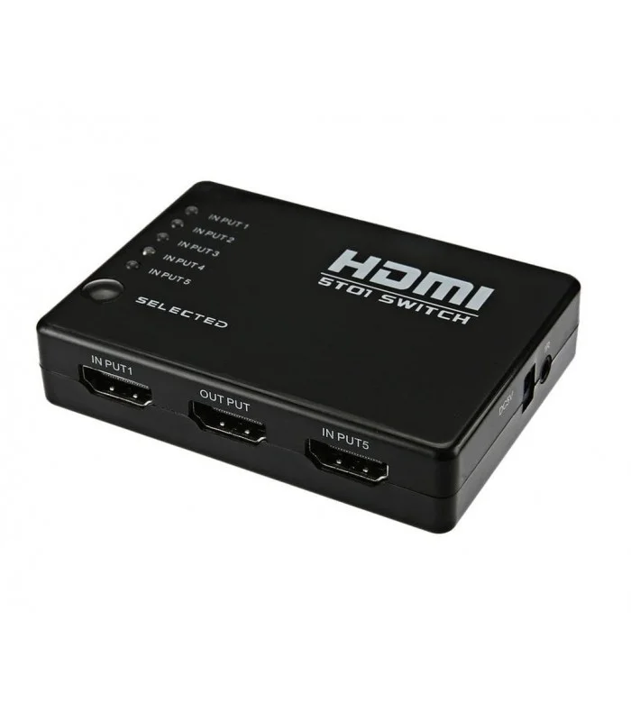 سوئیچ پنج پورت HDMI  - 1080p دارای ریموت