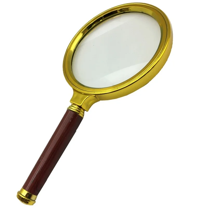 ذره بین دسته طلایی با عدسی 90 میلی متر