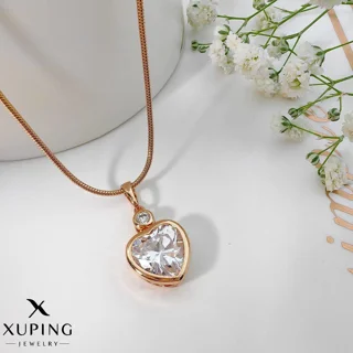 گردنبند ژوپینگ قلب نگین دار بدون زنجیر